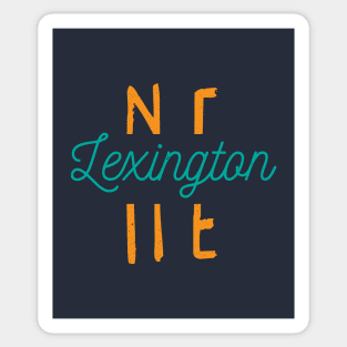 Lexington Nebraska City Typography Sticker